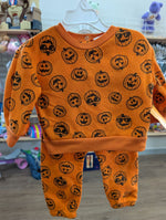 6M ORANGE CELEBRATE IT JACK O LANTERN SWEAT SET