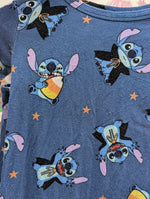 4T DARK BLUE STITCH & STONE STITCH HALLOWEEN PJS