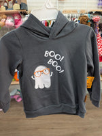 4T GRAY LILA & JACK BOO GHOST HOODIE