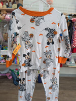 4T WHITE MICKEY MOUSE MICKEY HALLOWEEN PJS