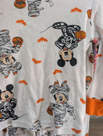 4T WHITE MICKEY MOUSE MICKEY HALLOWEEN PJS