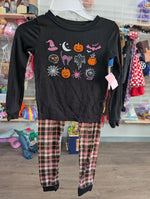 Y6 MULTI WONDER NATION HALLOWEEN PJ SET