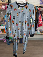 Y8/9 GRAY EMERSON & FRIENDS [NEW] MONSTERS BAMBOO PJS