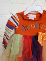 3-6M  LS THANKFUL DRESS