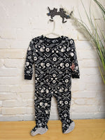 24M BLACK CARTERS FOLK ART FLORAL SLEEPER