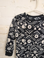24M BLACK CARTERS FOLK ART FLORAL SLEEPER