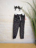 4T DARK GRAY Cat&Jack VELOUR BUTTERFLY PANTS