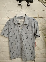 Y7 BLUE ABERCROMBIE PALM TREE SHIRT