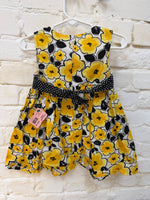 24M YELLOW BONNIE BABY SUNFLOWER DRESS