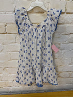 4T WHTE RACHEL ZOE FLORAL DRESS