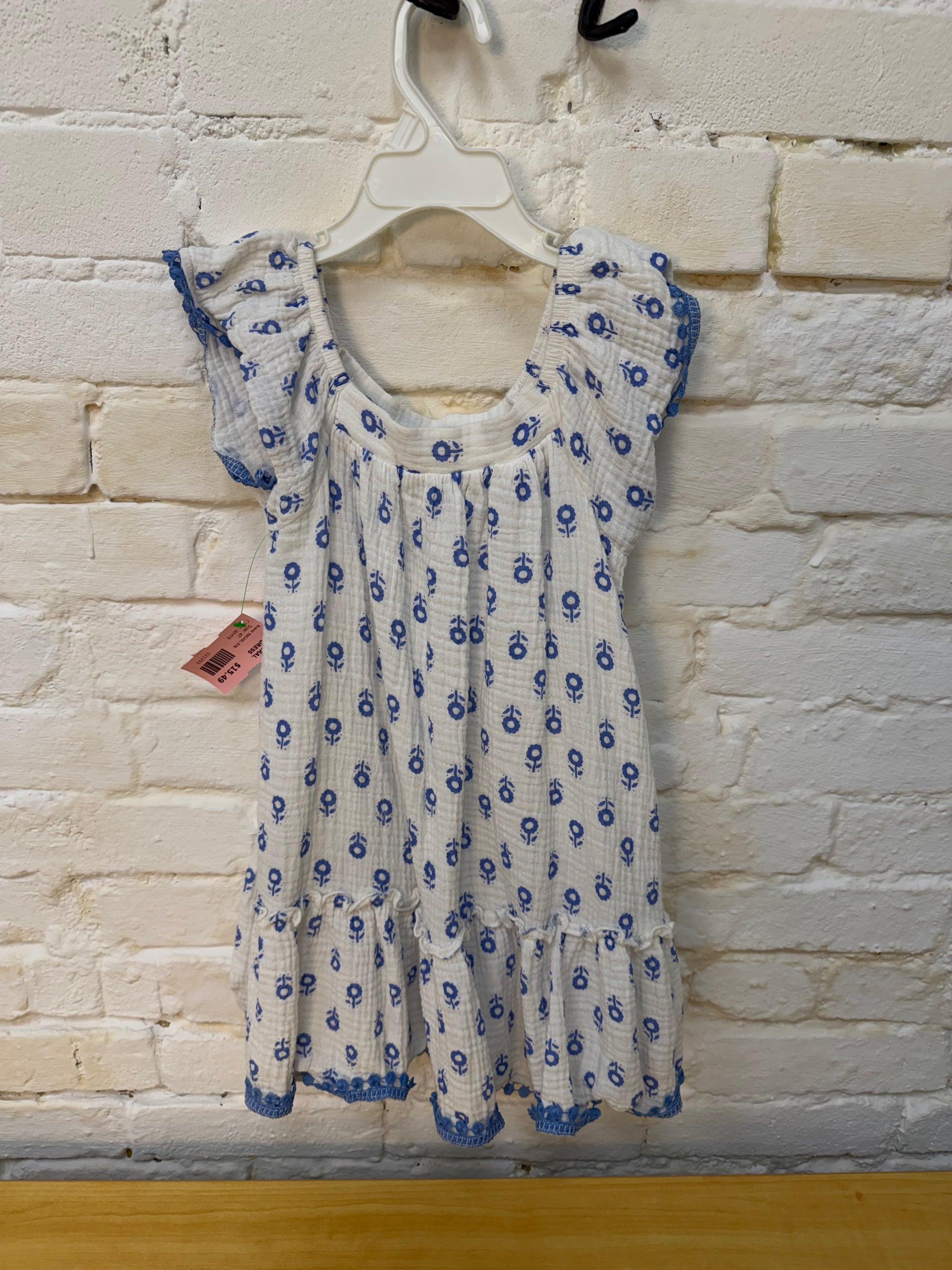 4T WHTE RACHEL ZOE FLORAL DRESS