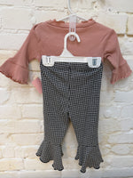 12M PINK/BLACK RACHEL ZOE 2PC OUTFIT