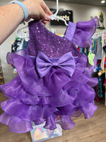 12-18M PURPLE MISC PURPLE RUFFLE DRESS