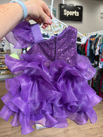 12-18M PURPLE MISC PURPLE RUFFLE DRESS