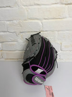 WILSON FLASH PURPLR / GRAY BASEBALL GLOVE