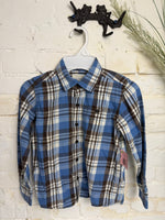 Y5 BLUE SONOMA  PLAID SHIRT