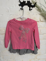 12M PINK CARTERS LS OUTFIT
