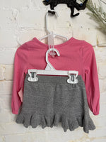 12M PINK CARTERS LS OUTFIT