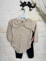 18M WHITE CARTERS POLKA DOT OUTFIT