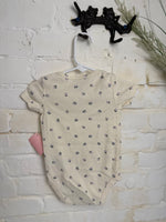 12M WHITE CARTERS FLORAL ONESIE