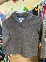 Y6/7 DARK GRAY OLD NAVY HEATHER KNIT PULLOVER