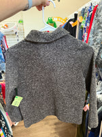 Y6/7 DARK GRAY OLD NAVY HEATHER KNIT PULLOVER