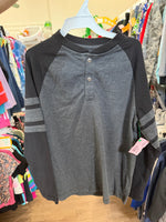 Y7 DARK GRAY PLACE LS RAGLAN TSHIRT