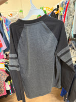 Y7 DARK GRAY PLACE LS RAGLAN TSHIRT