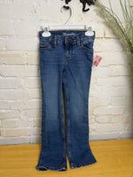 Y6 BLUE WRANGLER BOOT CUT JEANS