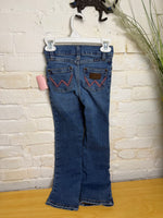 Y6 BLUE WRANGLER BOOT CUT JEANS