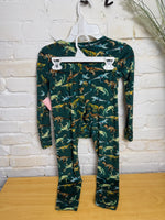 Y6 GREEN CAT&JACK DINO PJS