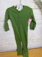 12M GREEN KATE QUINN BUTTON SLEEPER