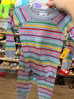18M GRAY HANNA ANDERSON STRIPED KNIT PJS