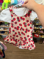 18M RED UNKNOWN TOMATO ONESIE DRESS