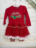 18M RED  COUNTING DAISIES MERRY AND BRIGHT OUTFIT