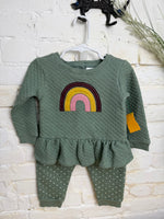 12-18M GREEN KOALA GREEN RAINBOW OUTFIT