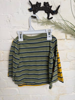 12M YELLOW ROOTS AND THREADS 2PK STRIPED SHIRT