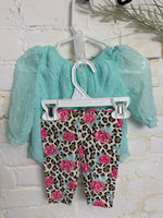 0-3M BLUE UNKNOWN BLUE ROSE OUTFIT