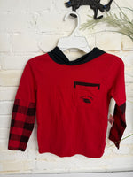 Y5 RED  TONY HAWK HOODED LS SHIRT
