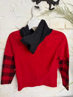 Y5 RED  TONY HAWK HOODED LS SHIRT