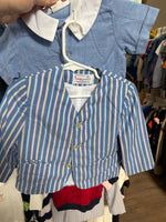 2T BLUE  VINTAGE 3 PC BOYS SHORTALL OUTFIT AND JACET