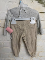 3-6M  CARTERS PANDA PJ SET
