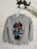 4T GRAY MINNNIE MOUSE MINNIE MOUSE HOODIE