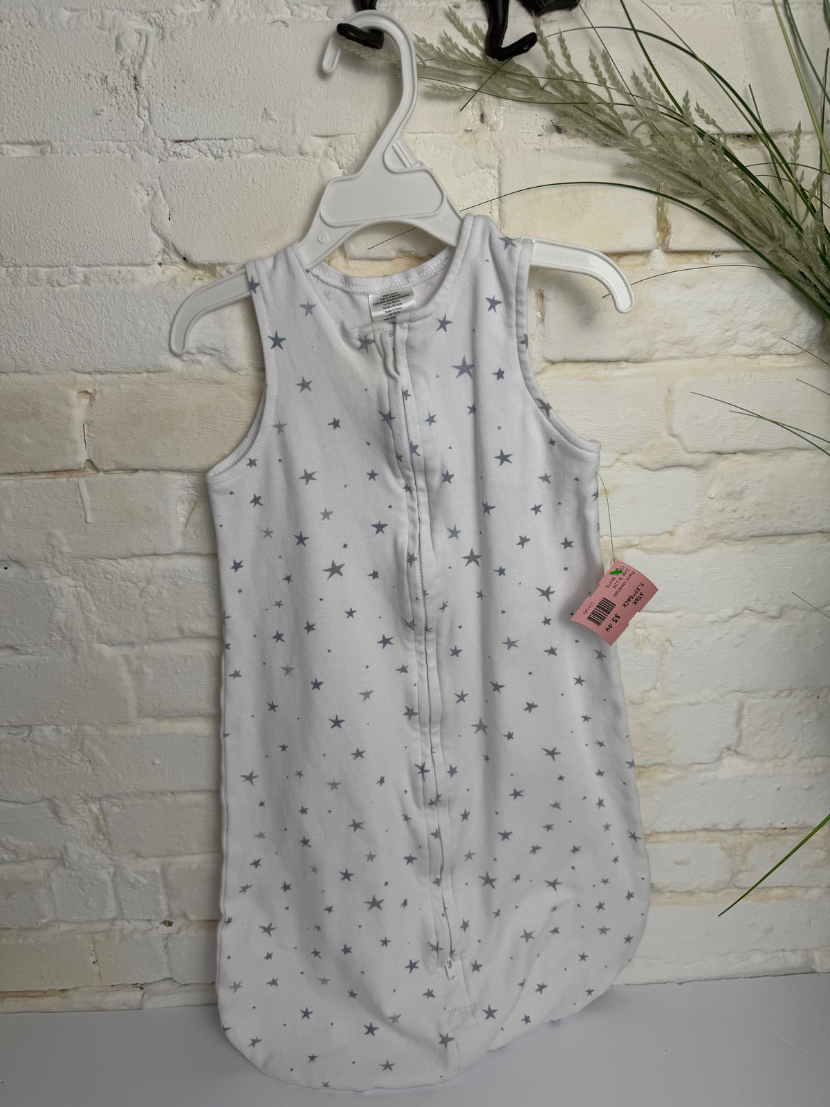 6-12M WHITE UNKNOWN STAR SLEEPSACK