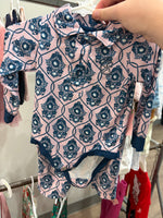 3-6M PINK/BLUE TURTLE TEES LS PINK/BLUE OUTFIT