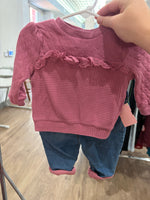 6M PINK OSH KOSH LS SHIRT W JEANS