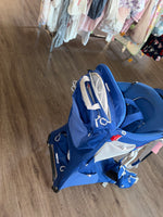 blue osprey poco hiking carrier