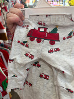 NB RED / GRAY CARTERS 3 PK CHRISTMAS OUTFIT