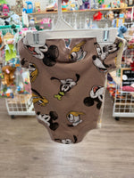 0-3M BEIGE MINNIE MOUSE MICKEY / MINNIE 2 PK BODYSUITS