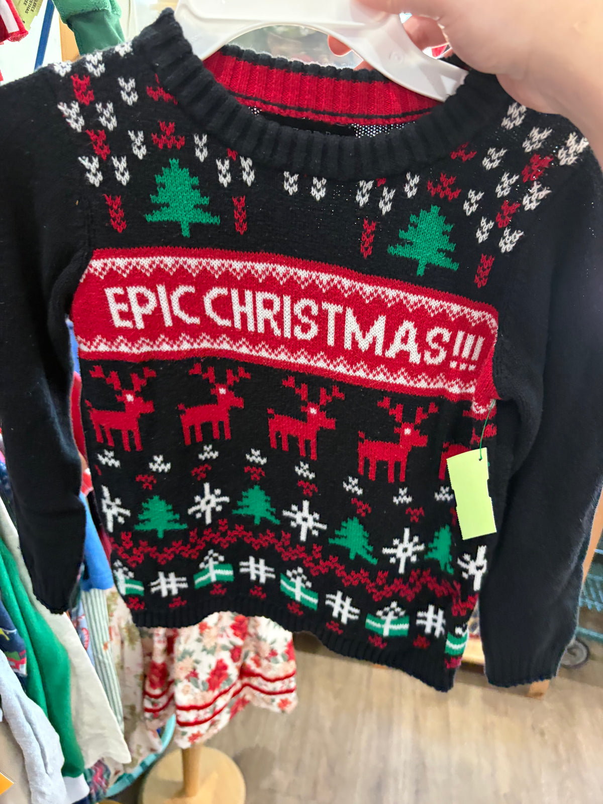Y6 BLACK BLIZZARD BAY EPIC CHRISTMAS SWEATER